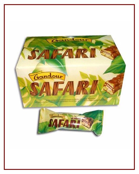 GANDOUR Safari Chocolate (Pack of 20)
